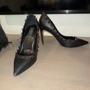 Valentino Black Studded Heels